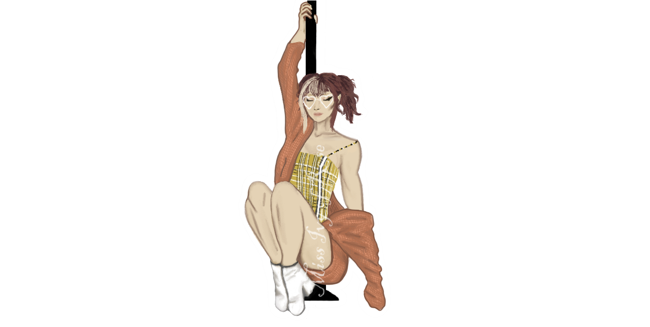 Pole Girl Sticker