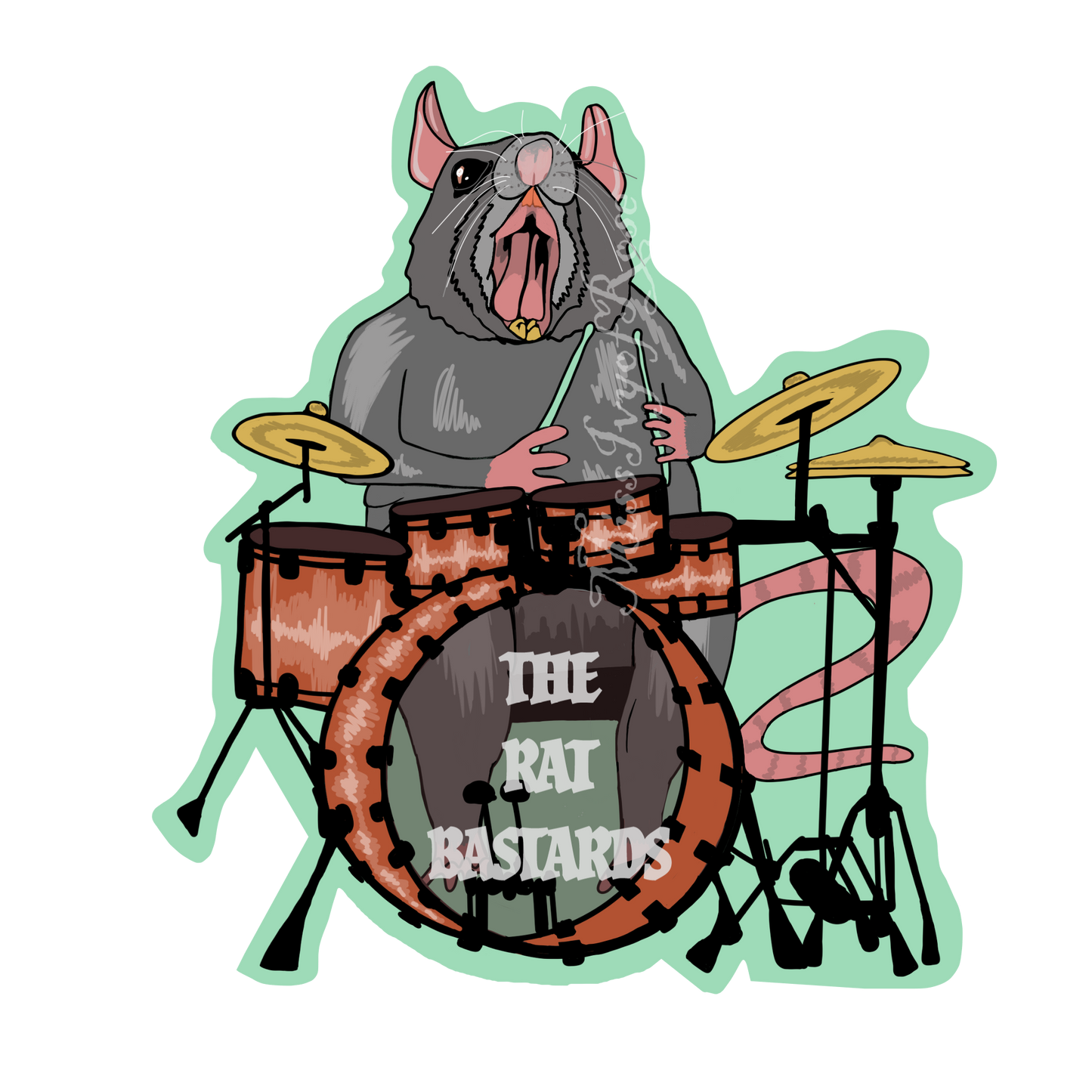 The Rat Bastards Sticker