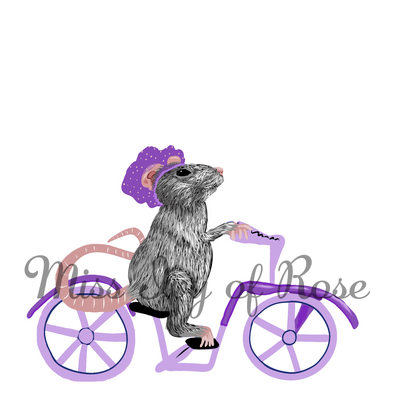 Bicycle Rat Sticker